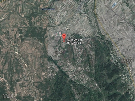 Google earth - epicentar zemljotresa 